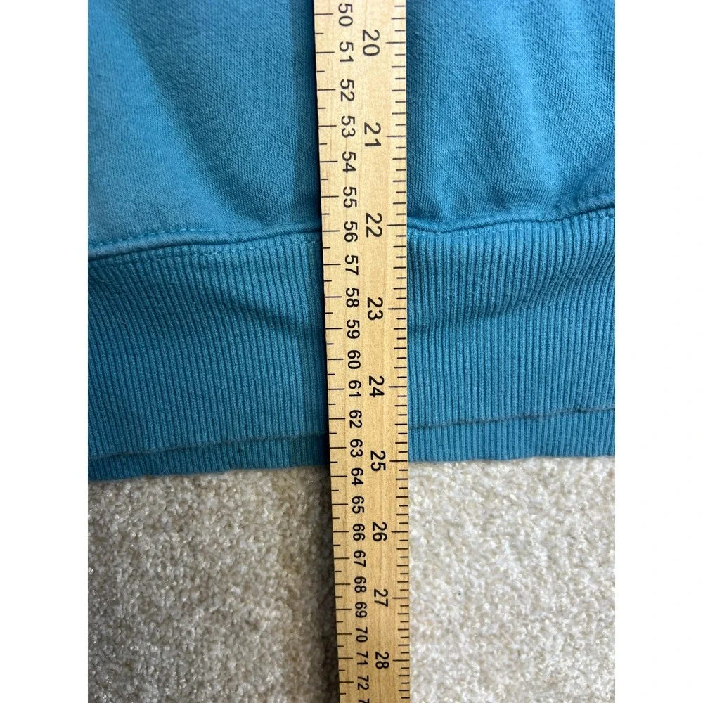 The North Face‎ Mens Logo Hoodie Pullover Sweatshirt Teal Blue Size Medium